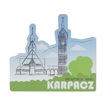 Magnes upominek pamiątka Karpacz Świątynia Wang