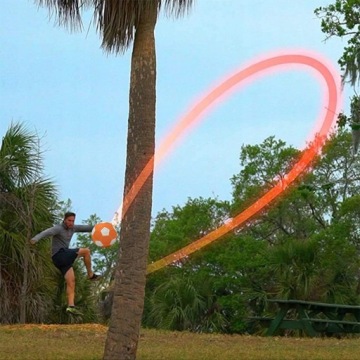 ИЗОГНУТЫЙ ФУТБОЛЬНЫЙ МЯЧ SWERVE ФУТБОЛЬНЫЙ МЯЧ EVA РЕЗИНОВЫЙ ЭЛАСТИЧНЫЙ ГИБКИЙ КИКЕР