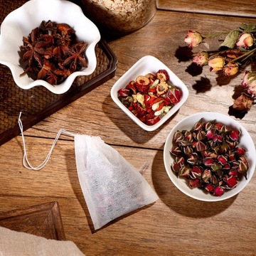 ЧАЙНЫЕ ПАКЕТЫ С СТРОЧНЫМИ ФИЛЬТРАМИ 100 шт ДЛЯ ЧАЯ