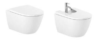 Roca ONA Zestaw WC Bidet z Deskami wolny opad