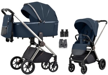 WÓZEK CARRELLO ULTRA 2w1 TORBA ADAPTERY kol. BLUE