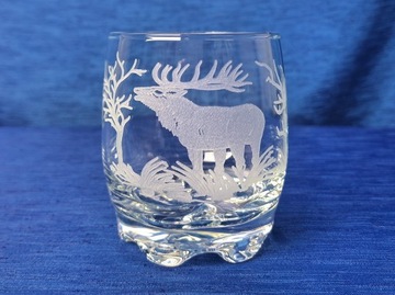 Szklanki do whisky Cytrynka 250ml zdobione grawer wzór Myśliwskie 3