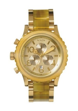 NIXON 42-20 CHRONO CHAMPAGNE GOLD AMBER PREZENT