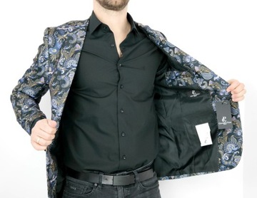 GIOVANNI PERA Marynarka męska D404 kwiaty 48 S