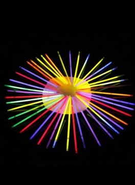 Светящиеся флуоресцентные светодиодные палочки, дубинки, 50 шт., световые палочки, трубка, игра