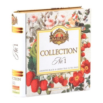 Herbaciana księga Basilur Collection No.1 32t / 4 smaki czarne + zielone
