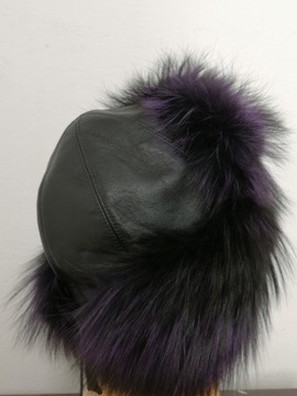 Шапка пилота с мехом лисы.