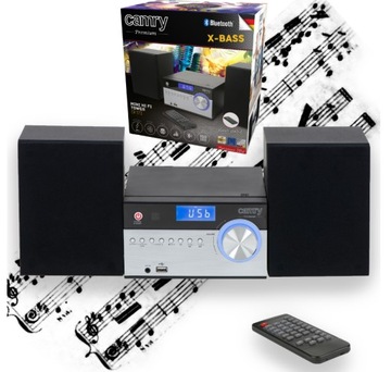 WIEŻA RADIO CD USB AUX BLUETOOTH PILOT X-BASS 28W