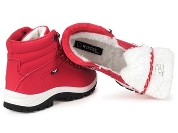 BUTY ZIMOWE DAMSKIE SPORTOWE OCIEPLANE P1