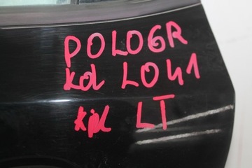 DVEŘE LEVÝ ZADNÍ LEVÉ VW POLO 6R KOL. L041 09-17