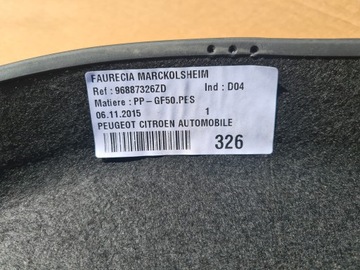 POLIČKA CITROEN DS4 2011-2018 ROK ČERNÁ SUPER STAV