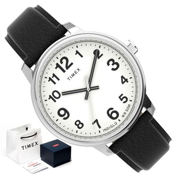 ZEGAREK MĘSKI Z PODŚWIETLENIEM TIMEX CZYTELNY 50M