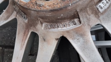 4× DISK HLINÍK AUDI OE 8.5" X 20" 5X112
