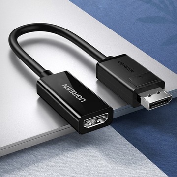 UGREEN КАБЕЛЬНЫЙ АДАПТЕР АДАПТЕР HDMI-DISPLAYPORT 4K 60 Гц 2K 30 Гц 1080p