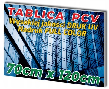 TABLICA REKLAMOWA Płyta PCV 3mm SZYLD 70x120 cm