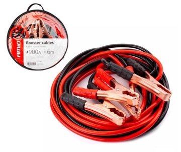 Kable przewody rozruchowe do akumulatora Amio 900Ax2 kable 6m