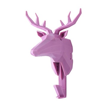 Wall Mounted Key Chain Hanger,Decorative Pink Deer