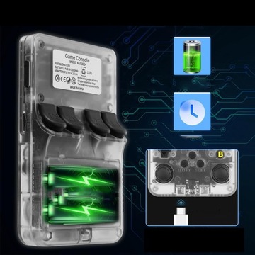 PRZENOŚNA KOMÓRKOWA KONSOLA DO GIER RETRO 35000 GIER LINUX 32GB 128GB GAME