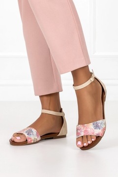 БОСОНОЖКИ ЖЕНСКИЕ НА ПЛОСКОЙ ПЛОСКОСТИ, ЗАКРЫТЫЙ КАБЛУК, МОДНЫЙ РЕМЕШОК ВОКРУГ лодыжки, ЛЕГКИЕ, размер 42