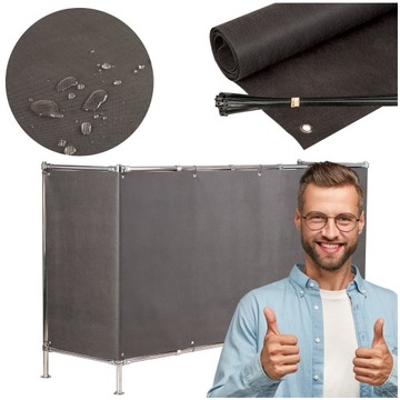 OSŁONA BALKONOWA 1,2X3M NA BALKON TARAS + GRATIS!