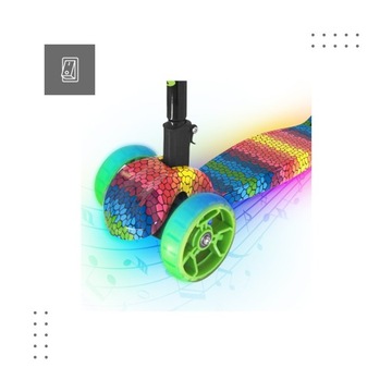Hulajnoga DLA DZIECI Balansowa Tulano Rookie 30 Green RGB LED