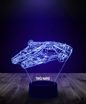3D светодиодный ночник «Звездные войны» с гравировкой имени в подарок