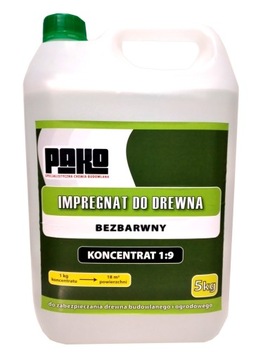 IMPREGNAT DO WIĘŹBY DACHOWEJ BEZBARWNY 5L KONC 1:9