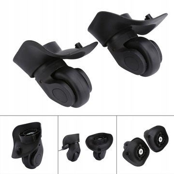 2 УНИВЕРСАЛЬНЫХ ПОВОРОТНЫХ КОЛЕСА ДЛЯ РЕМОНТА ЧЕМОДАНА, БАГАЖА 10,8 X 10,3 СМ