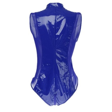 Damski kombinezon typu Wetlook Catsuit, zapinany na zamek, patent XXXL