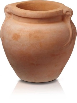 WŁOSKA DONICA DO OGRODU Z TERAKOTY DONICZKA TUSCAN - TASSEL-POT 22X31 CM
