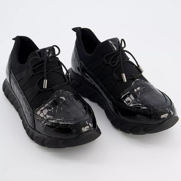 Venezia 22036 501 BLACK czarny r.39 sneakersy