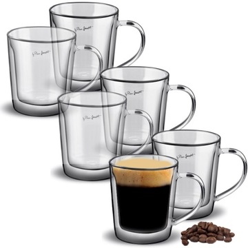 Szklanki termiczne LAMART 350ml Kubek 6 Sztuk