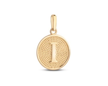 УНИКАЛЬНЫЙ ЗОЛОТОЙ КУЛОН, МЕДАЛЬ, БУКВА I 585