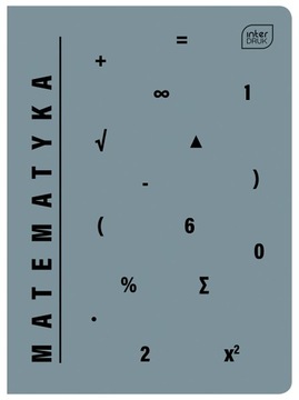 Zeszyt w kratkę A5 Interdruk 60 kartek matematyka