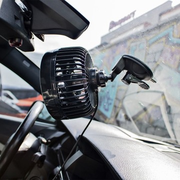 Большой автомобильный вентилятор 24 В 6-дюймовый регулируемый вентилятор на присоске