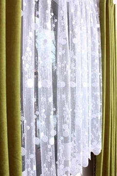 Современная белая сетка с вышивкой Shine, высота 250 см