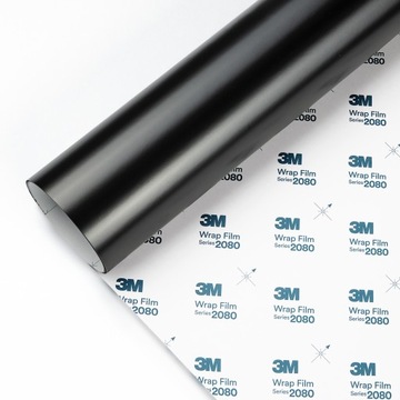 3M FOLIA OKLEINA CZARNA SATYNA MATOWA MAT S12 2080 AUTO SAMOCHÓD 152x20cm