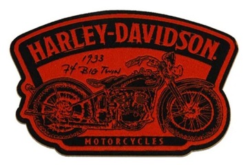 НАШИВКА HARLEY-DAVIDSON TIMELINE BLACK/RED 104 ММ X 76 ММ 