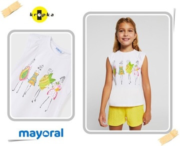 ŻÓŁTO ZIELONA BLUZKA WZÓR 6229 MAYORAL 152 cm