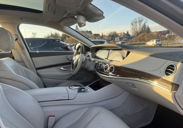 Mercedes Klasa S W222 Limuzyna 350 Blue TEC 258KM 2015 Mercedes-Benz Klasa S 350d 4matic 2015r masaze dach panoramiczny jasne wne, zdjęcie 5