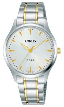 Klasyczny zegarek damski na bransolecie Lorus RG277RX9 BiColor + GRAWER