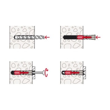 Дюбель-расширитель DuoPower 5 x 25 LD 100 шт. FISCHER