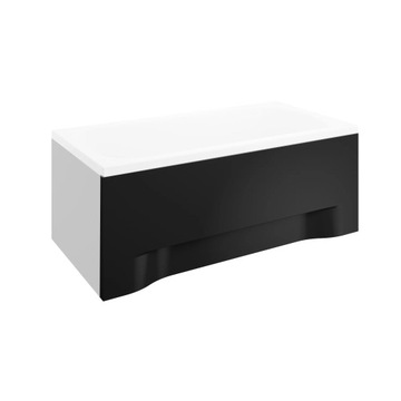 POLIMAT CLASSIC OBUDOWA WANNY PRZEDNIA CZARNA 170x52 CM 00858