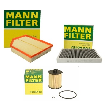 Filtry MANN do VOLVO XC90 II (256) B5 B6 D4 D5 T5 T6 T8 2014r-