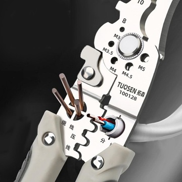 Инструмент для снятия изоляции Многофункциональные и удобные клещи для обжима проводов