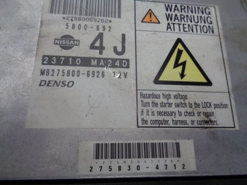 NISSAN CABSTAR ŘÍZENÍ ECU MOTORU 23710-MA24D