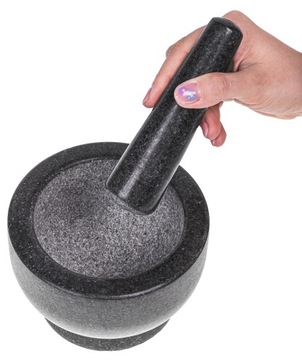 ГРАНИТНАЯ КУХОННАЯ ступка ПЕСТИК ДЛЯ ИЗМЕЛЬЧЕНИЯ СПЕЦИЙ ИЗМЕЛЬЧИТЕЛЬ ПЕСТО