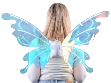 Сказочные крылья для бабочки, эльфа, феи Светящиеся светодиодные крылья ZA5001