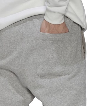 Adidas SPODNIE męskie dresowe joggery ciepłe wygodne bawełniane szare L