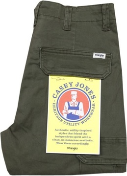 WRANGLER CASEY CARGO spodnie bojówki W27 L32